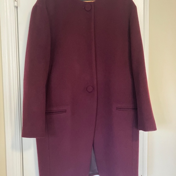 Club Monaco Plum Winter Coat - Picture 2 of 5